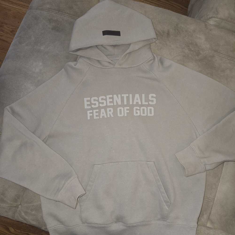 Fear of God Essentials Light Tan Hoodie